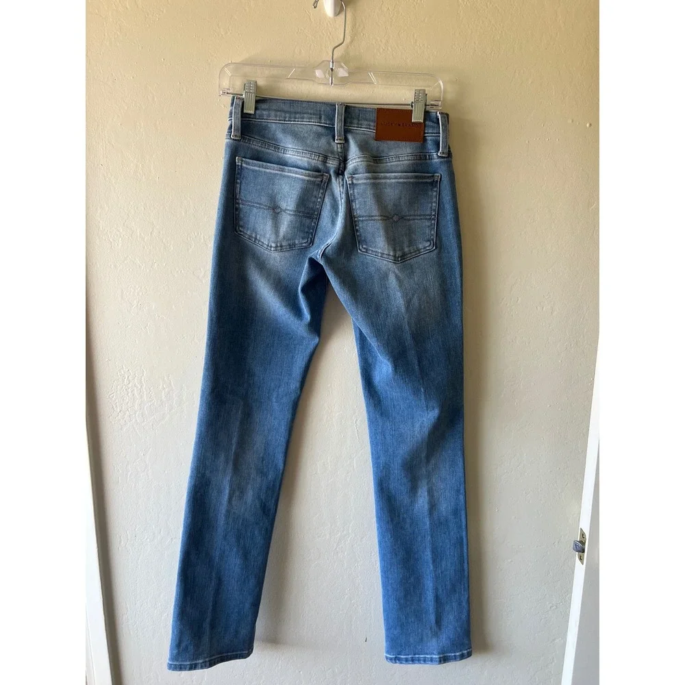 Lucky Brand Womens Jeans Mid Rise straight Blue Wash Size 025 R - Picture 3 of 4